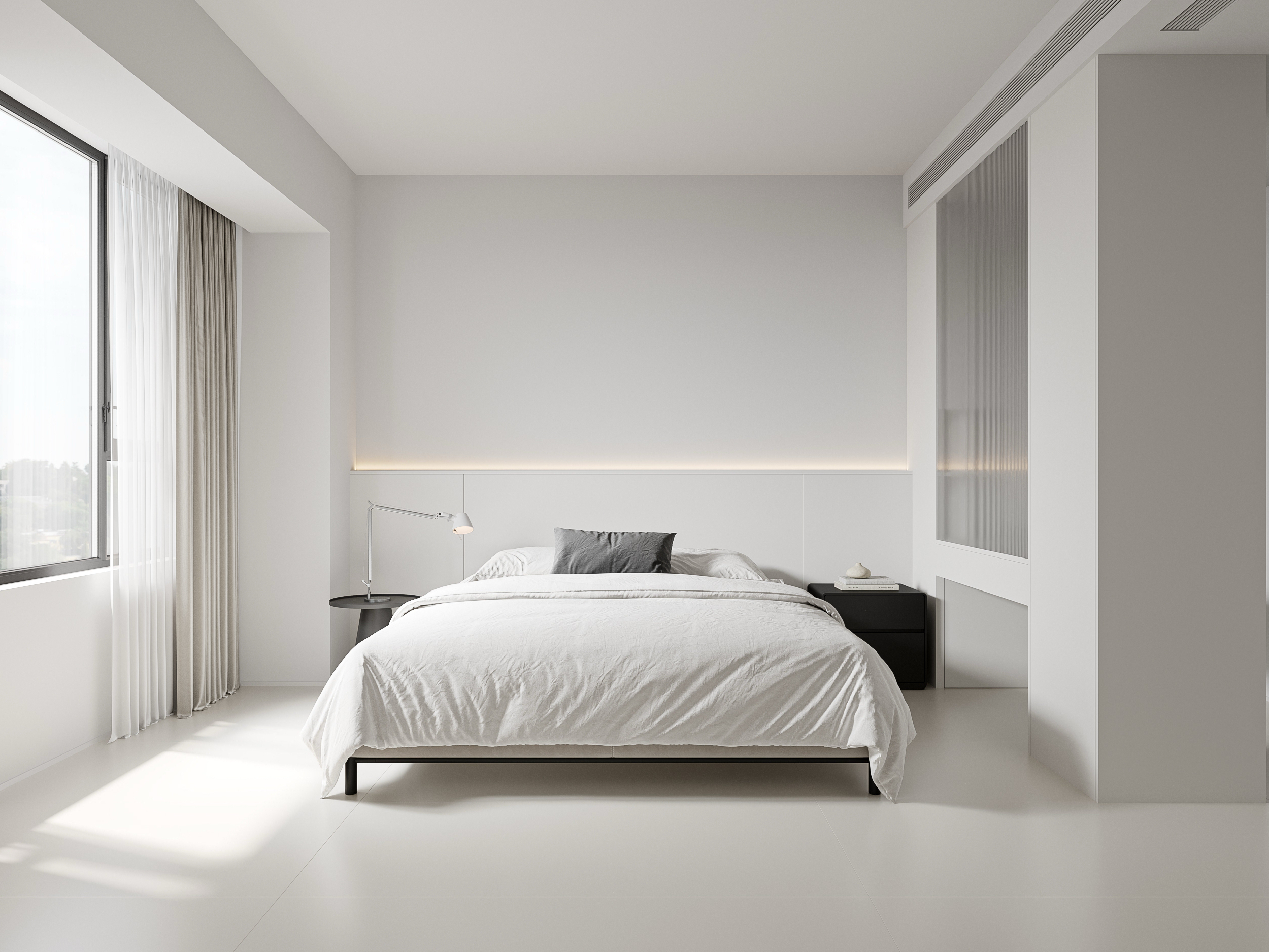 1986设计｜极简主义白色的房子，宁静与自由-10