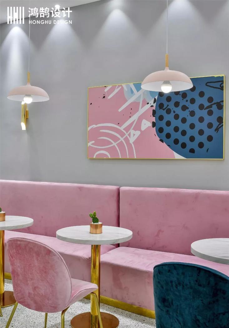 《丁先森茶饮》轻奢风设计,营造优雅精致的商业空间-15