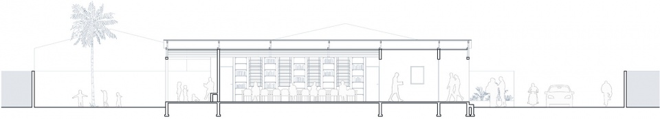 蓝色建筑 | 科特迪瓦可持续社区图书馆-33