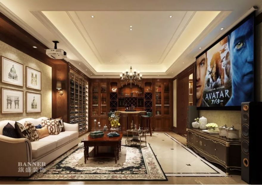 西安绿地生态城别墅 | 美式风格的家,温馨而典雅-172