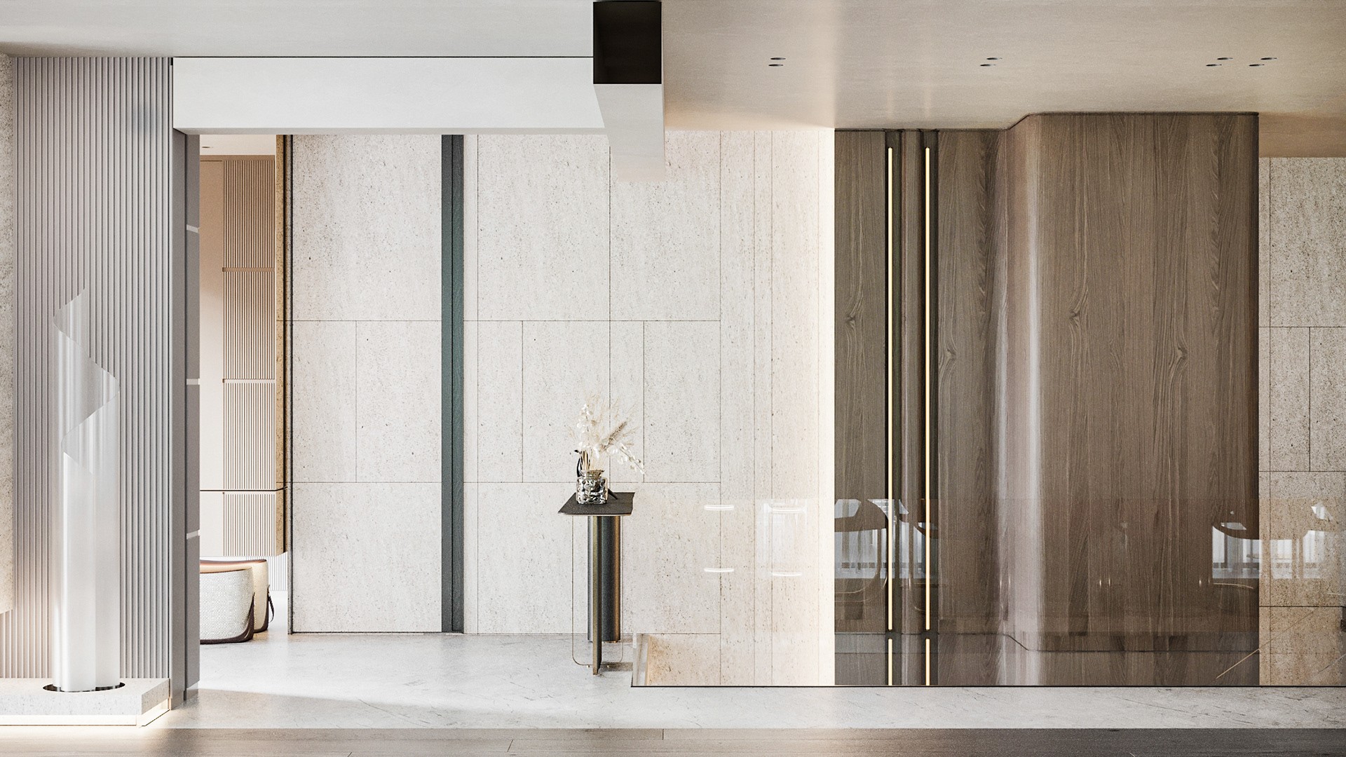 现代空间设计，石材系的完美应用！-1