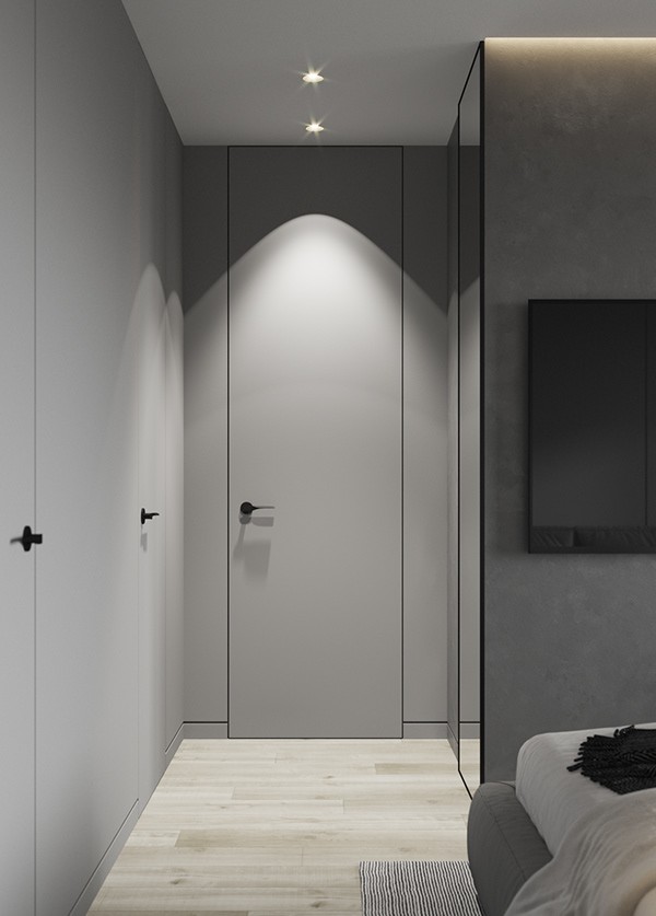 高级灰色系小空间公寓设计 超精致-20