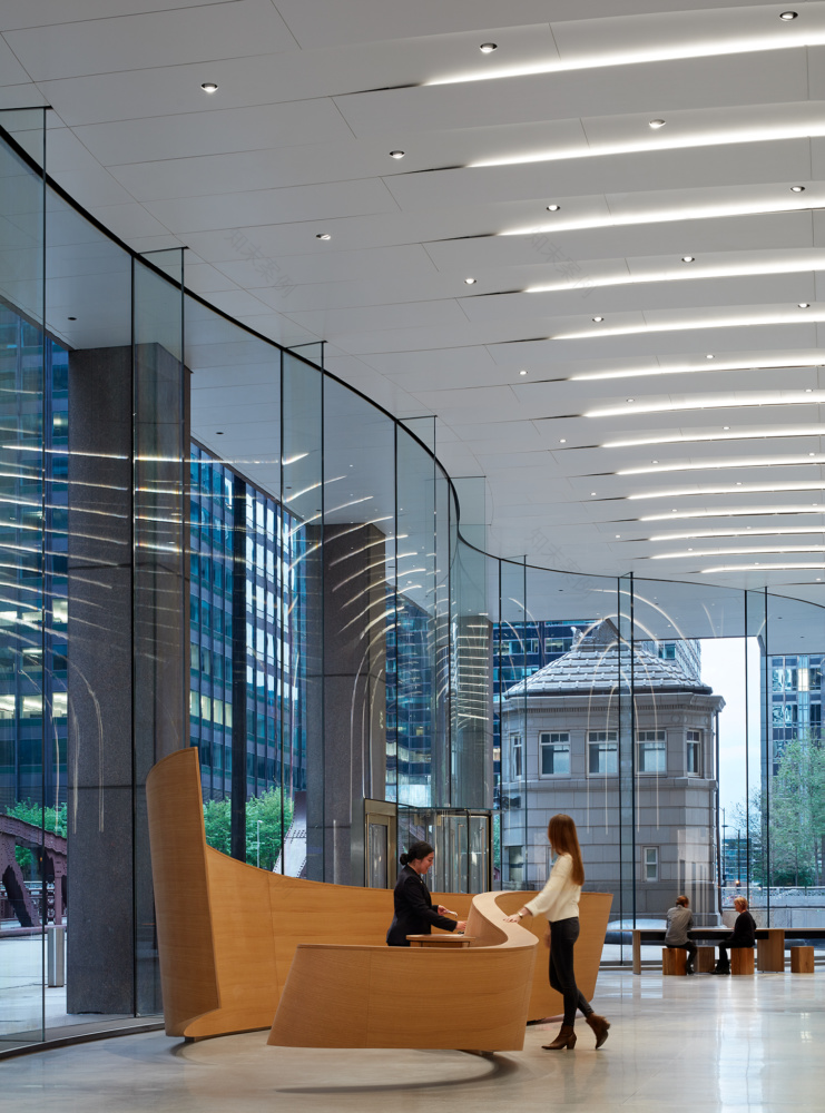 芝加哥商业交易中心翻新,弧形玻璃幕墙惊艳亮相-41