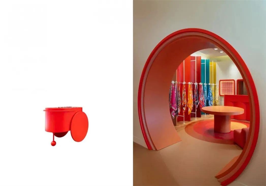 爱马仕 Hermès 丝绸用品新零售快闪店设计丨lisa Ossino Studio-12