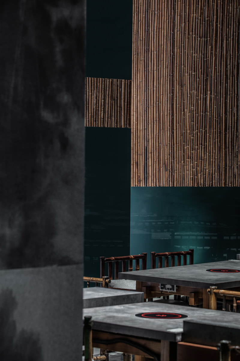 蜀地文化水墨韵味的餐厅空间设计-9