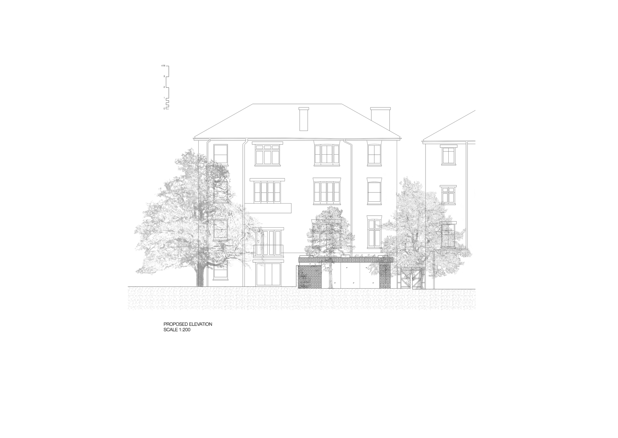 伦敦绿意盎然公寓扩建，红砖绿意打造室内外一体化生活-25