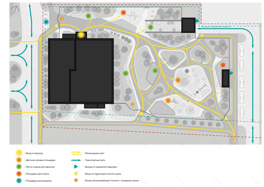 ЖК Шервуд小区环境整治丨俄罗斯巴尔瑙尔丨未明确体现-4