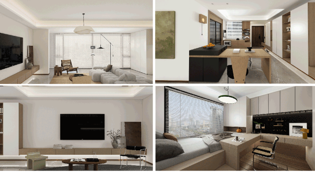 140㎡精装改造|人文原木风,改善型住宅省钱又省力-34