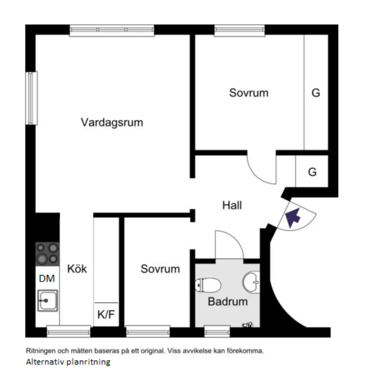 "51m2 一居设计公寓，可升级为三居，打造舒适家庭空间"-17