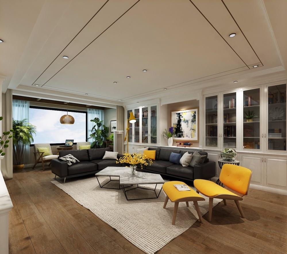 
书香满屋 现代与美式的混搭 -3