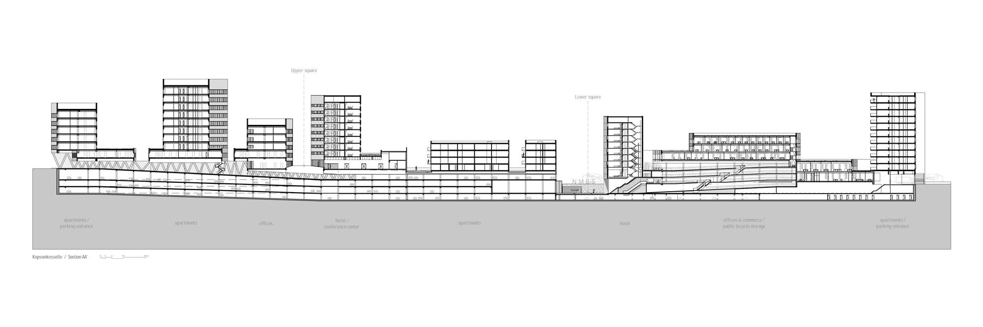 比利时 Leuven 市“Kop van Kessel·Lo Leuven”项目 · 双层地下空间创造公共领域-64