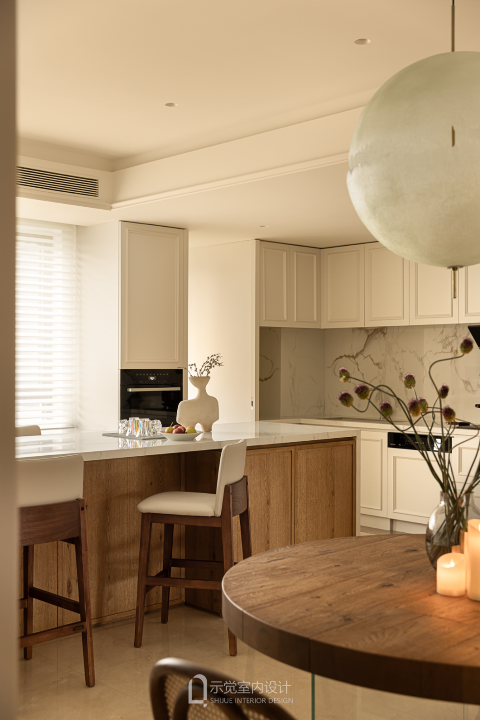 示觉设计|250㎡中海紫御豪庭，绿影泊心，拱廊叙事-44