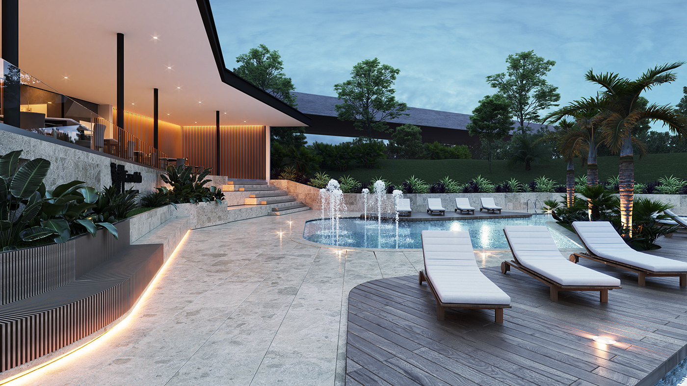 哥斯达黎加 VSA 社交区室内设计丨Angel Medina,Epic Green Bird-8