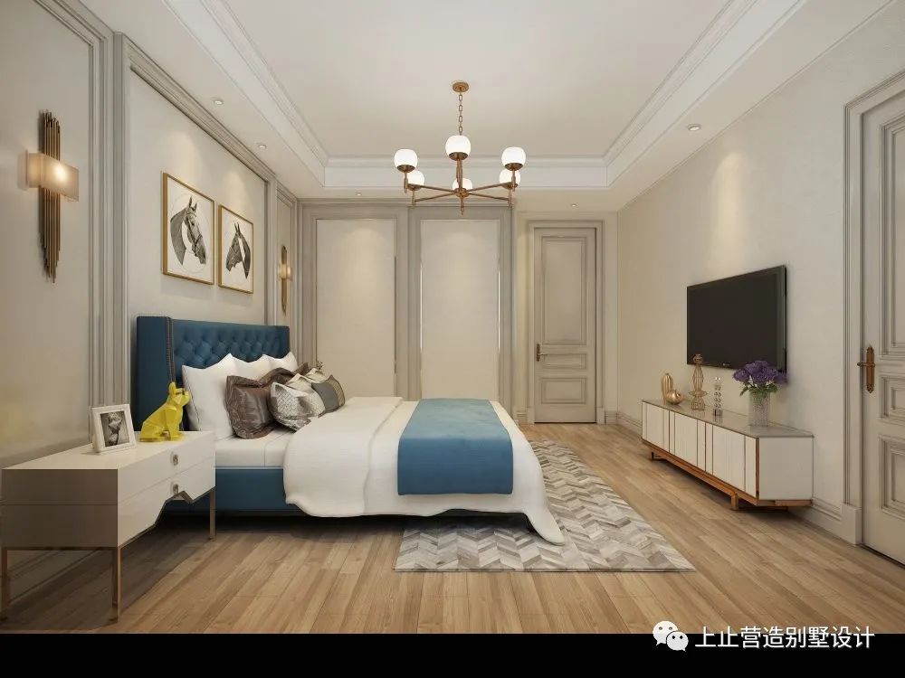 长春观澜湖别墅美式轻奢风设计，细腻质感诠释自在优雅-39