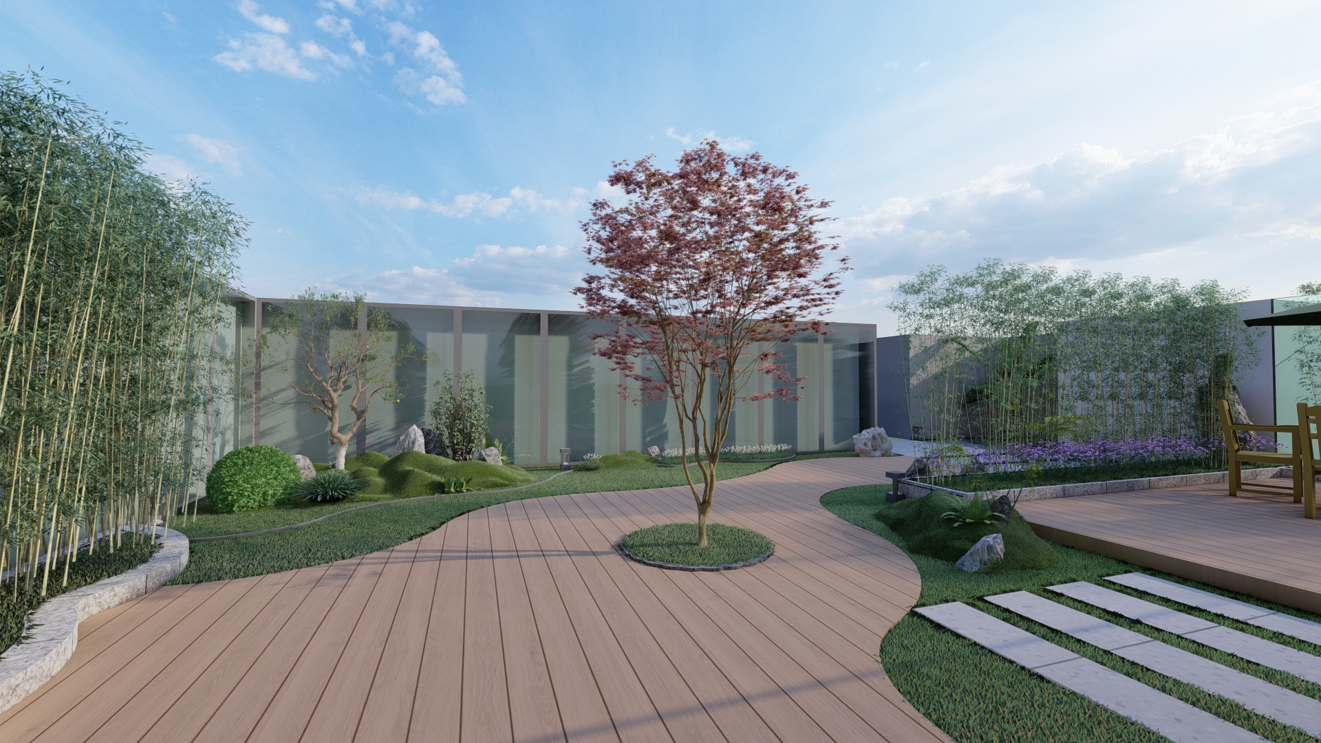 现代简约风格庭院设计-11