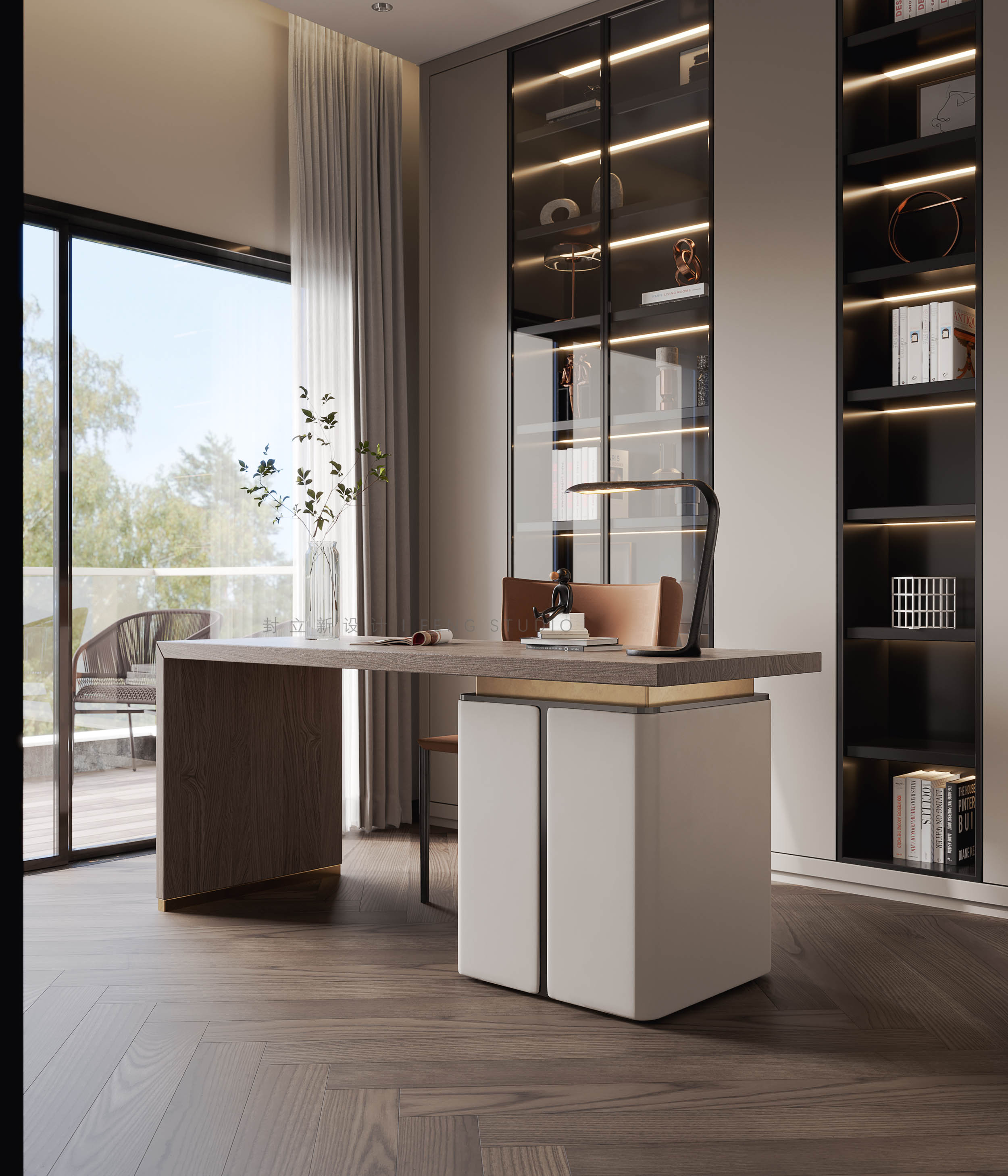 现代平层设计，光影韵律的优雅呈现-9