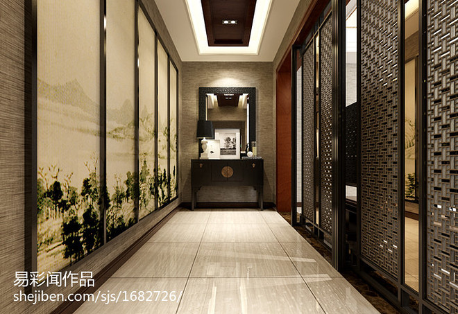 复地温莎堡中式新古典别墅装修设计丨尚层装饰-11