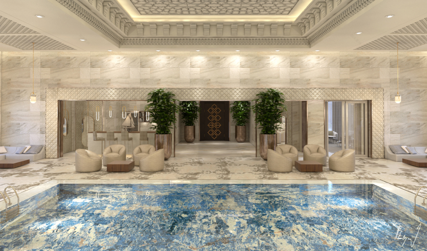 卡塔尔多哈私人游泳池设计丨SAMIHA DHIFAOUI-16