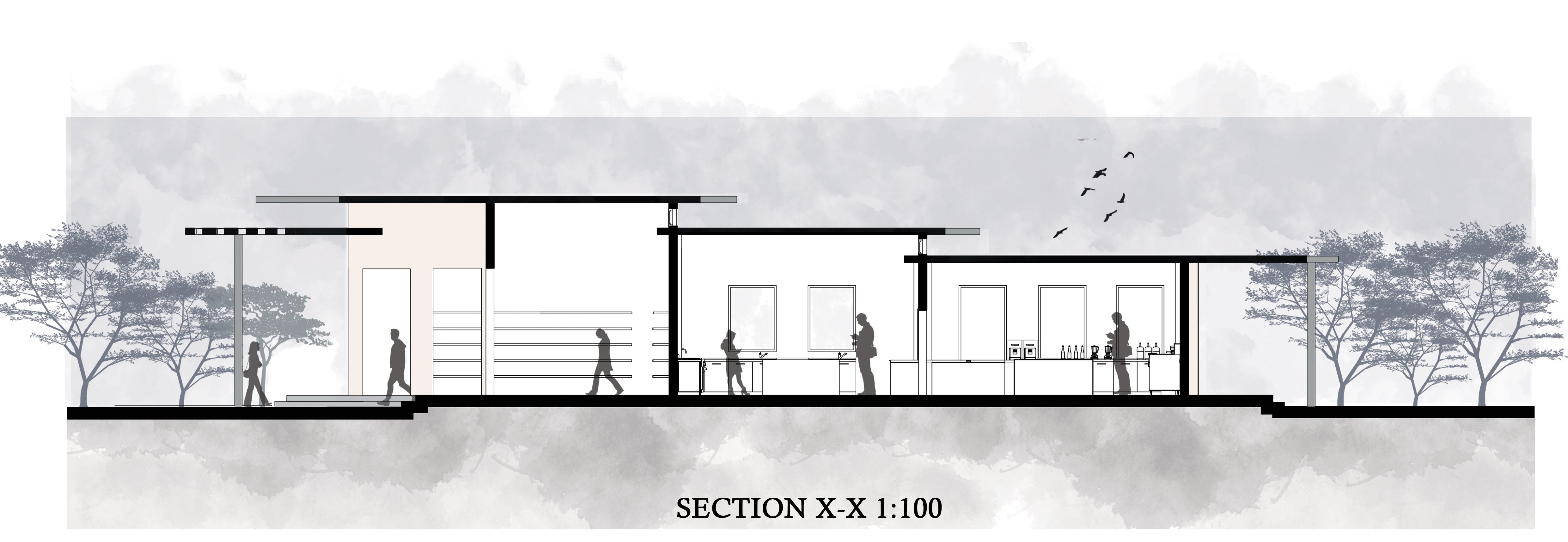 自助餐厅重新设计丨埃及开罗丨开罗大学工程学院建筑系-20