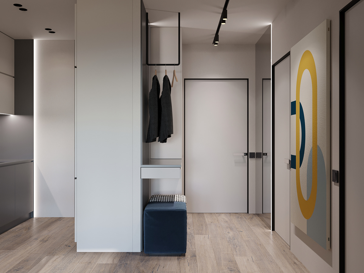 开放式 小户型一居设计-7