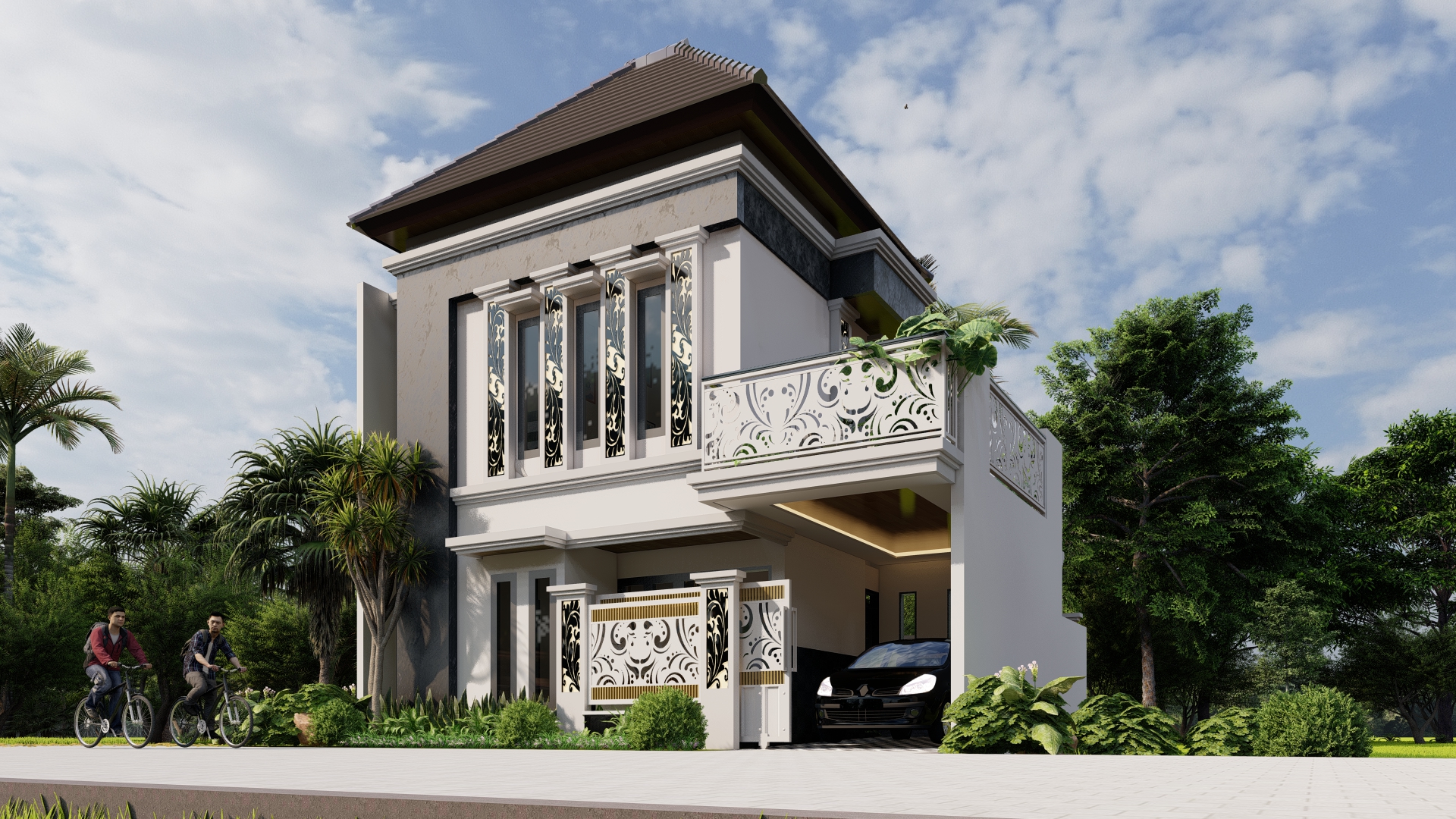 Modern Tropical house in Tasikmadu Malang, Indonesia-0