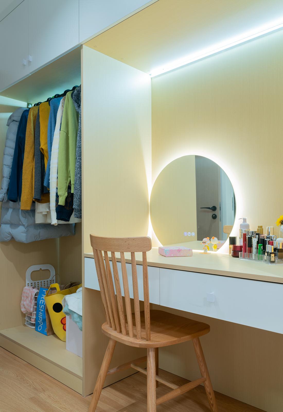 日式原木风超强收纳 140m²婚房设计-47