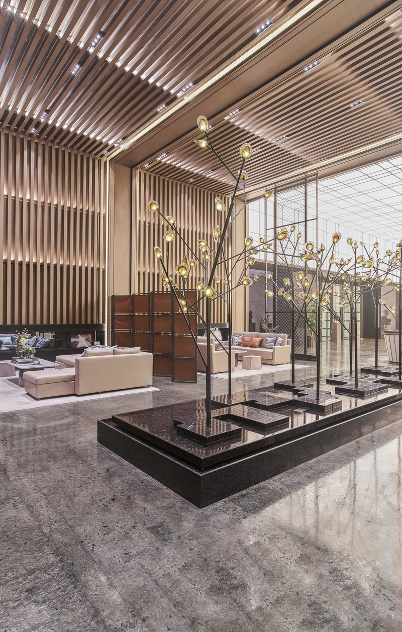 沈阳龙湖天奕售楼处——现代亚太文化交融设计-11