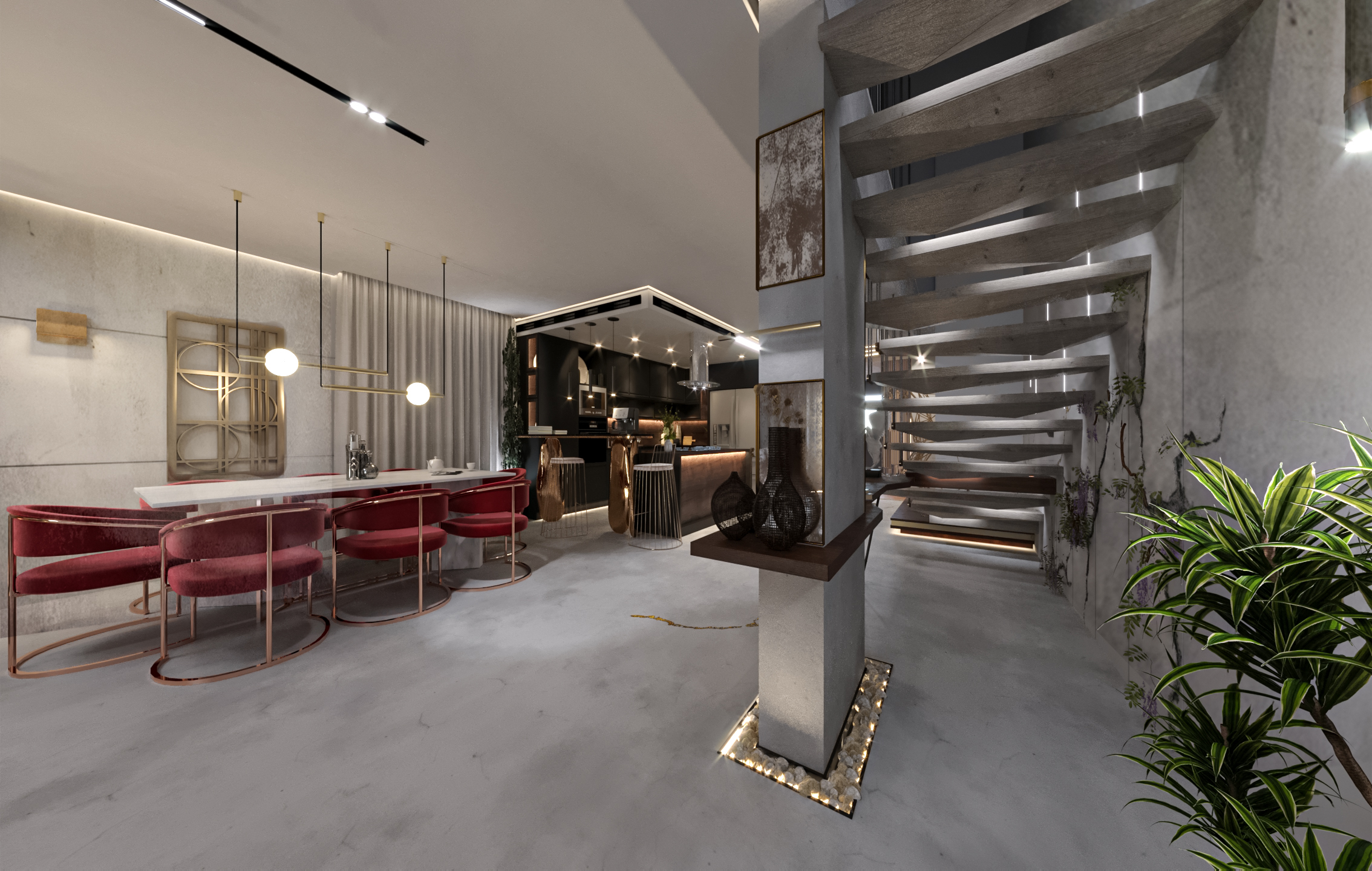 海德公园山景别墅丨埃及开罗丨Atrium Design  Ahmed Rabie-25