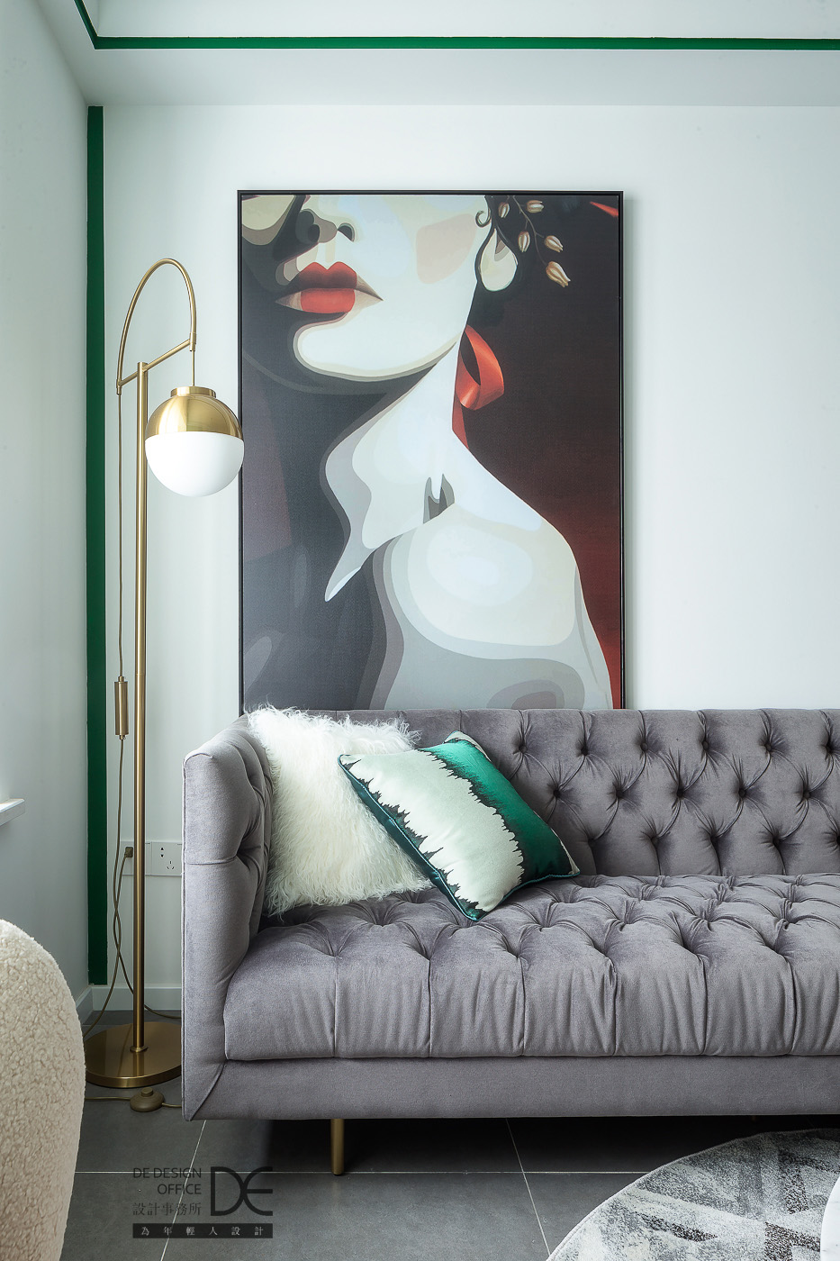 绿色轻奢,复古怀旧的精致空间-30