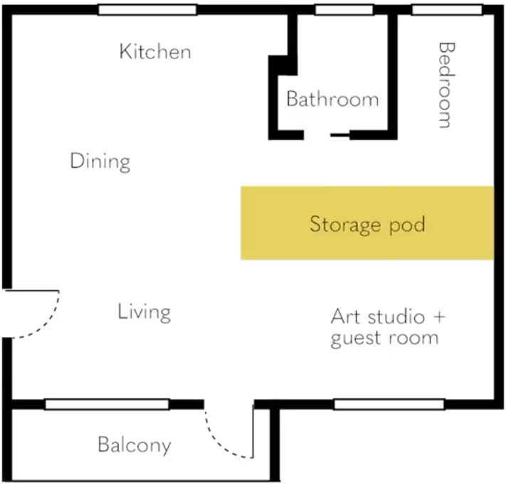 49㎡二手房逆袭,小家变大宅,步入式衣帽间++ 大浴缸全都有!-22