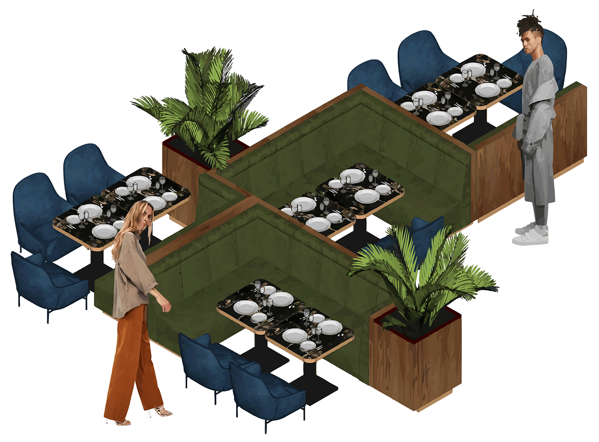 热带风格餐厅设计-9