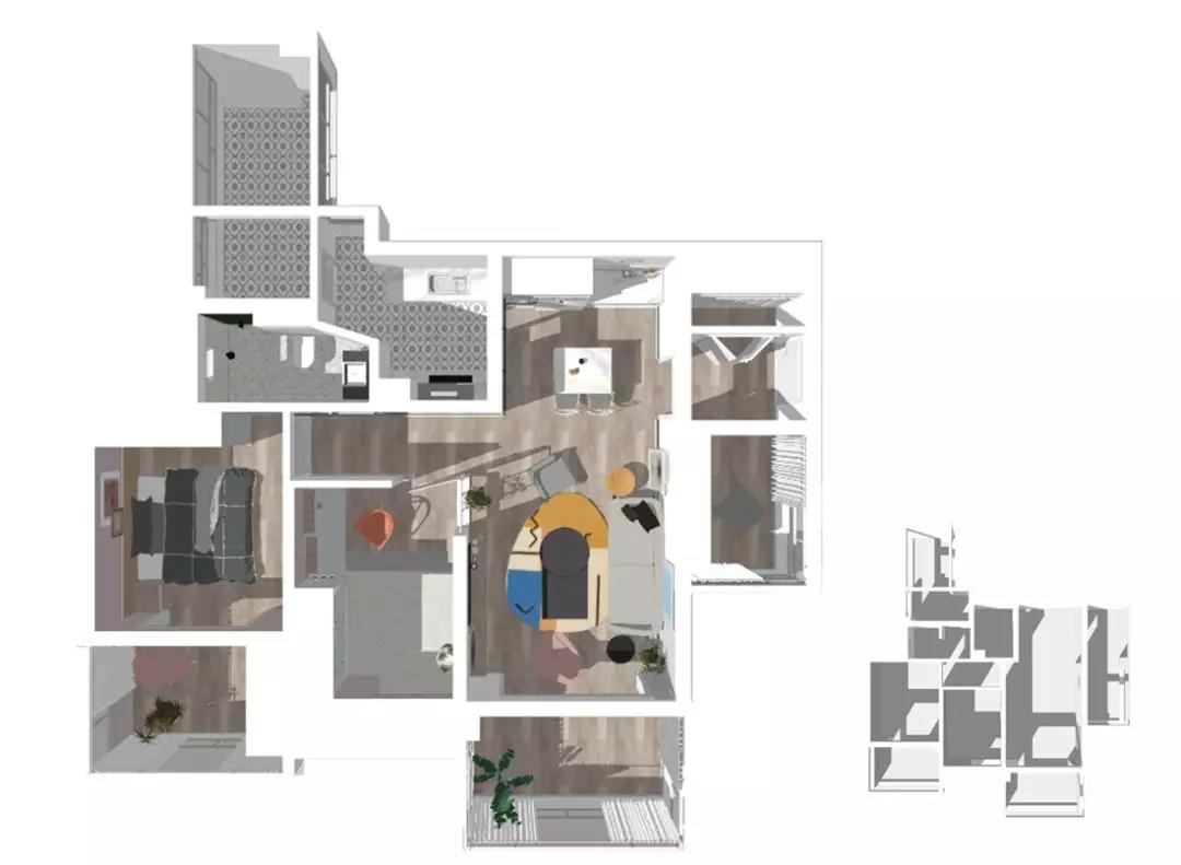温暖·别致的心中太阳 | 成都 107 平米清羽设计案例-11