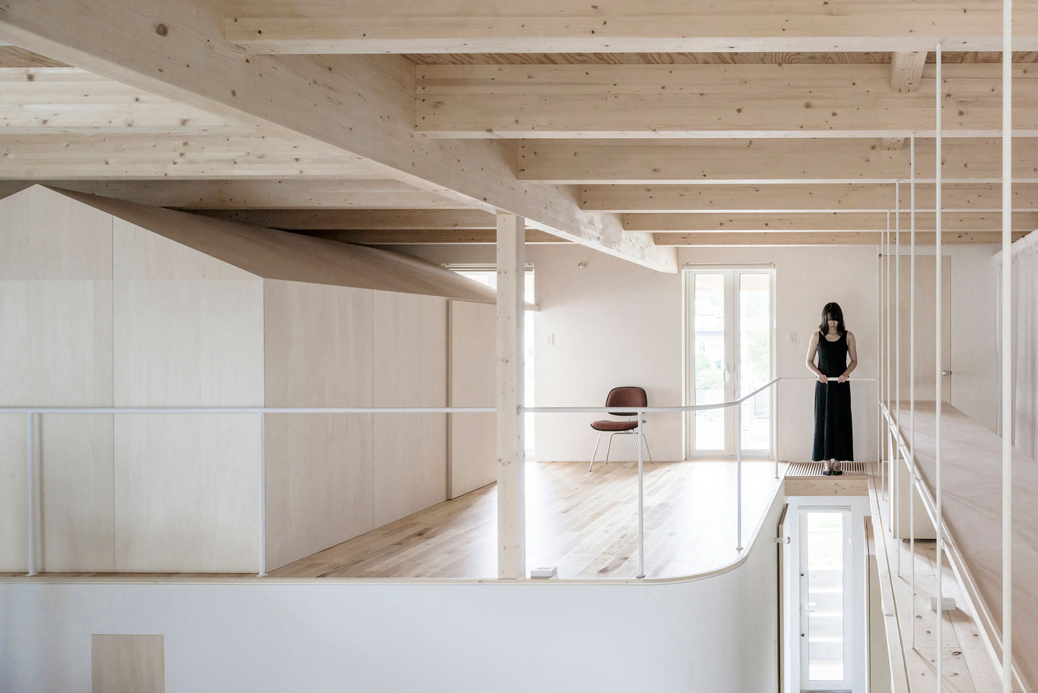 日本 Tomakomai 原木居所,打造现代生活空间-48