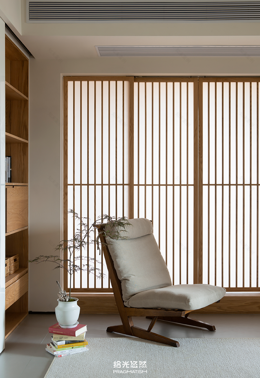 日式原木风平层 · 一家六口的多功能家居设计-29