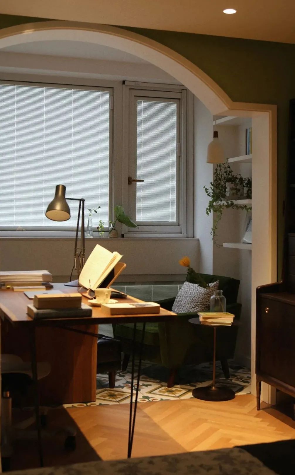 绿意复古，108㎡二手房变身温馨美宅-98