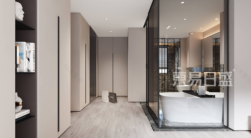 240㎡极简风装修设计,“场面引起极度舒适”-36