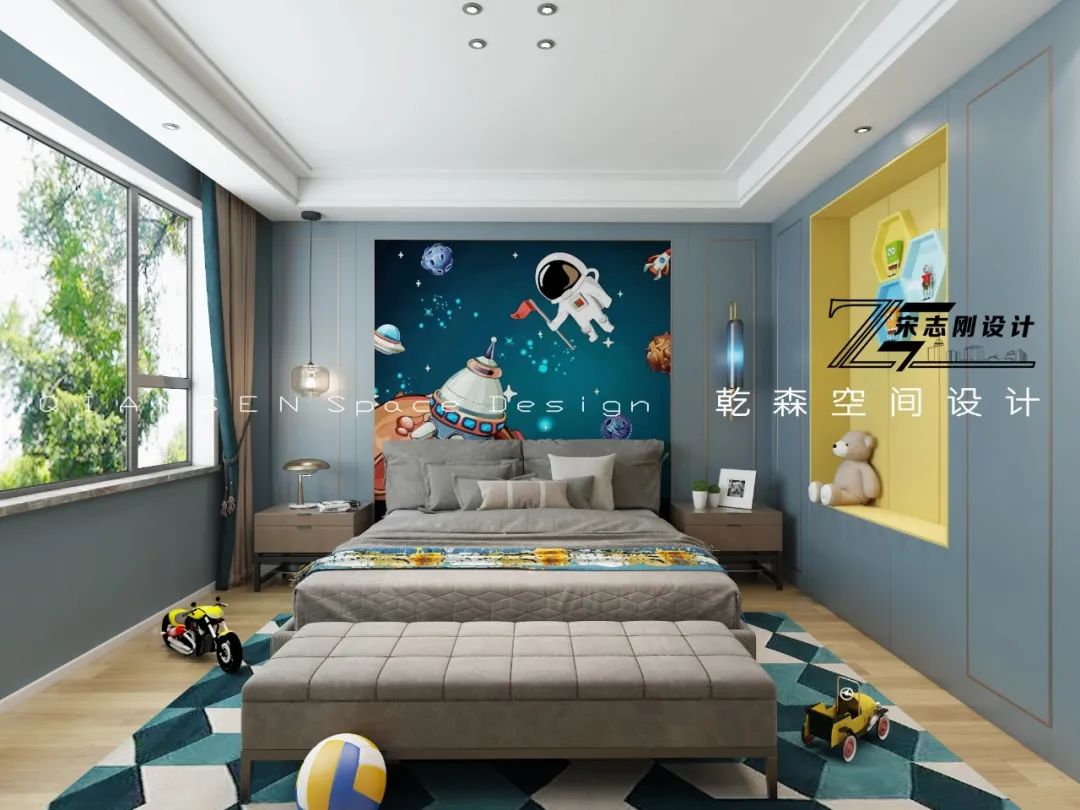 意式轻奢三江别墅丨乾森空间设计-45