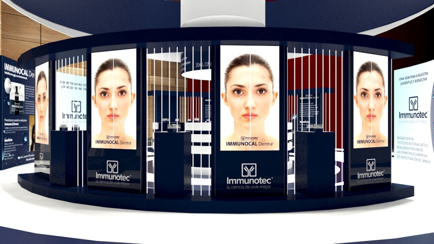 Immunocal Derma 化妆品展示台设计丨Stand Interactivo-9