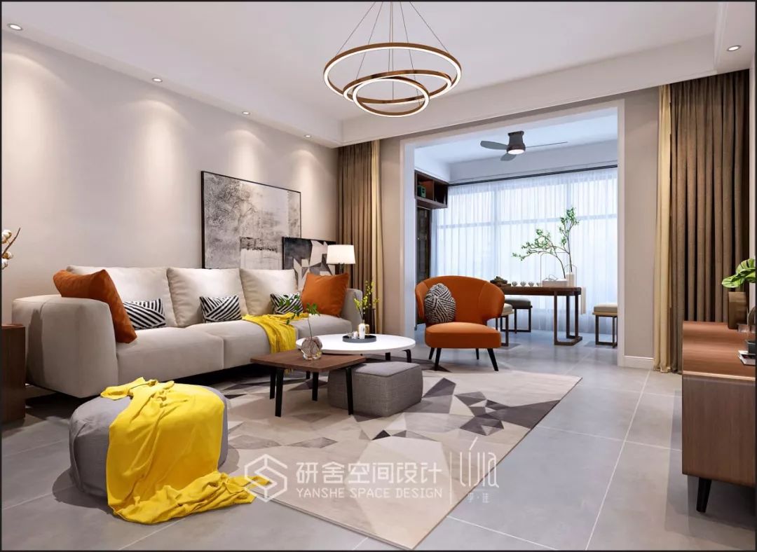 研舍.设计 | 现代风格“灯火”温暖呈现-32