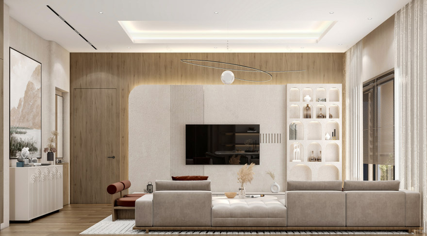 沙特阿拉伯的侘寂风公寓设计丨沙特阿拉伯丨Alaa Arafa-11