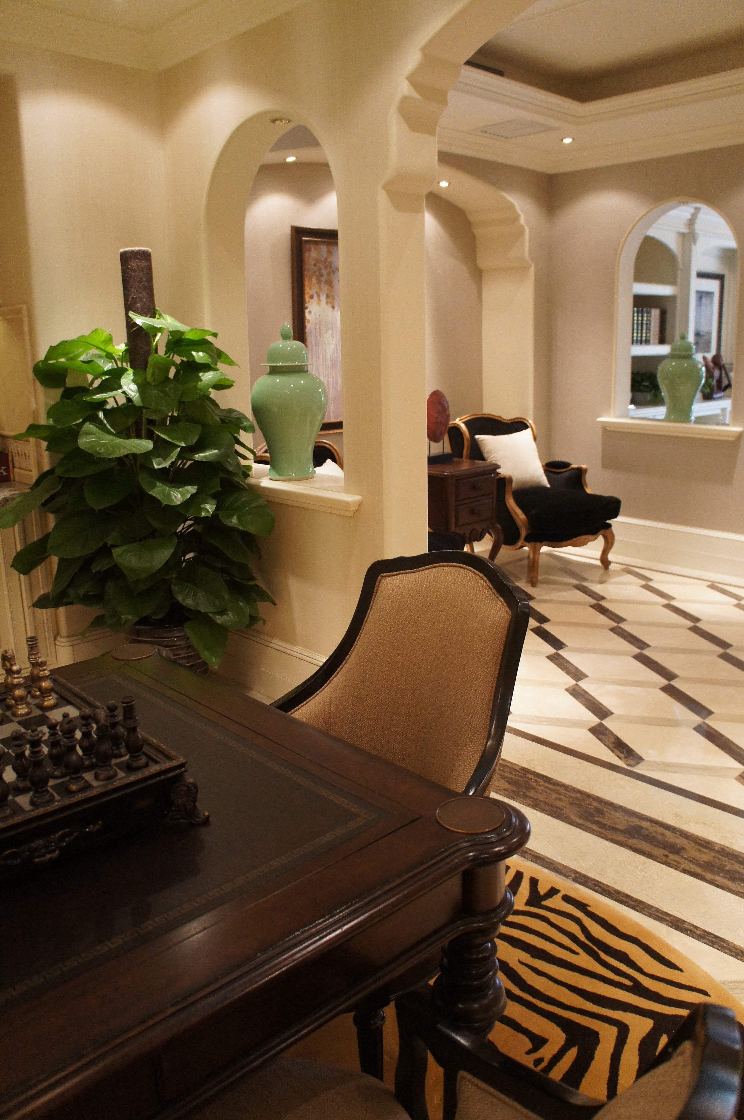 样板间丨戴昆 优雅法兰西 法式风格样板房CAD施工图实景照片-31