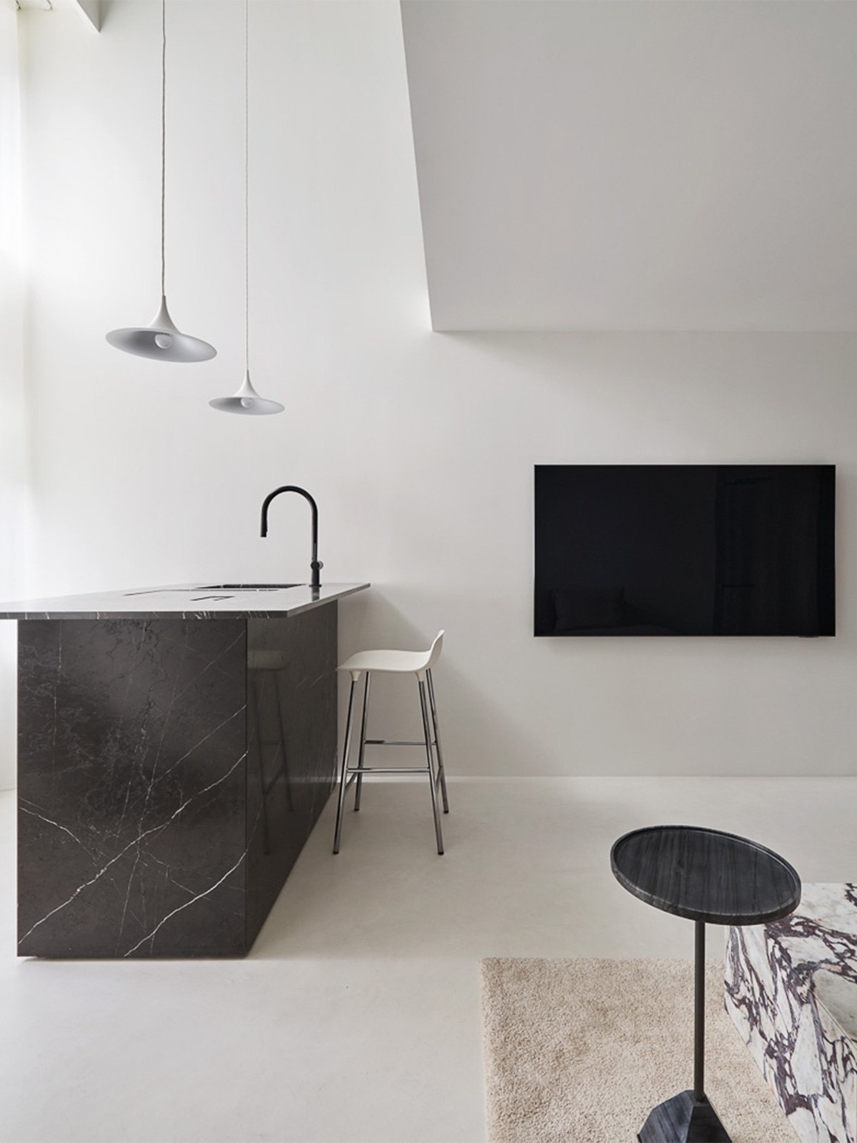 198㎡黑白经典极简的家-7