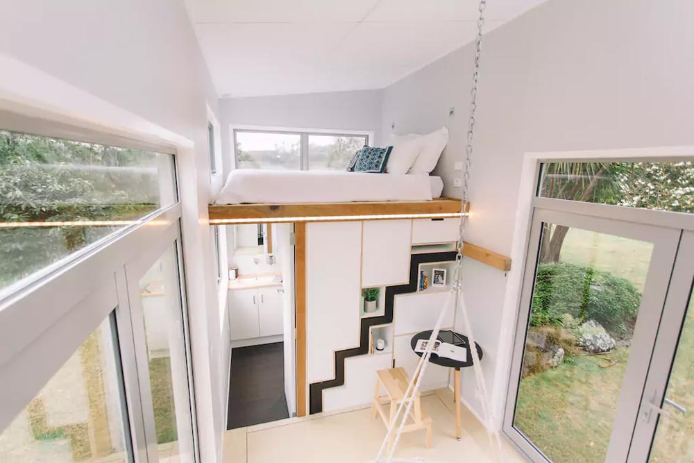 A Tiny House On Wheels With Retractable Stairs And Other Cool Features-3