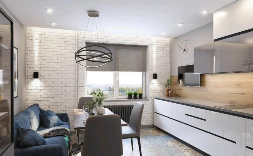 “двушки”的斯堪的纳维亚简约风格装修-30