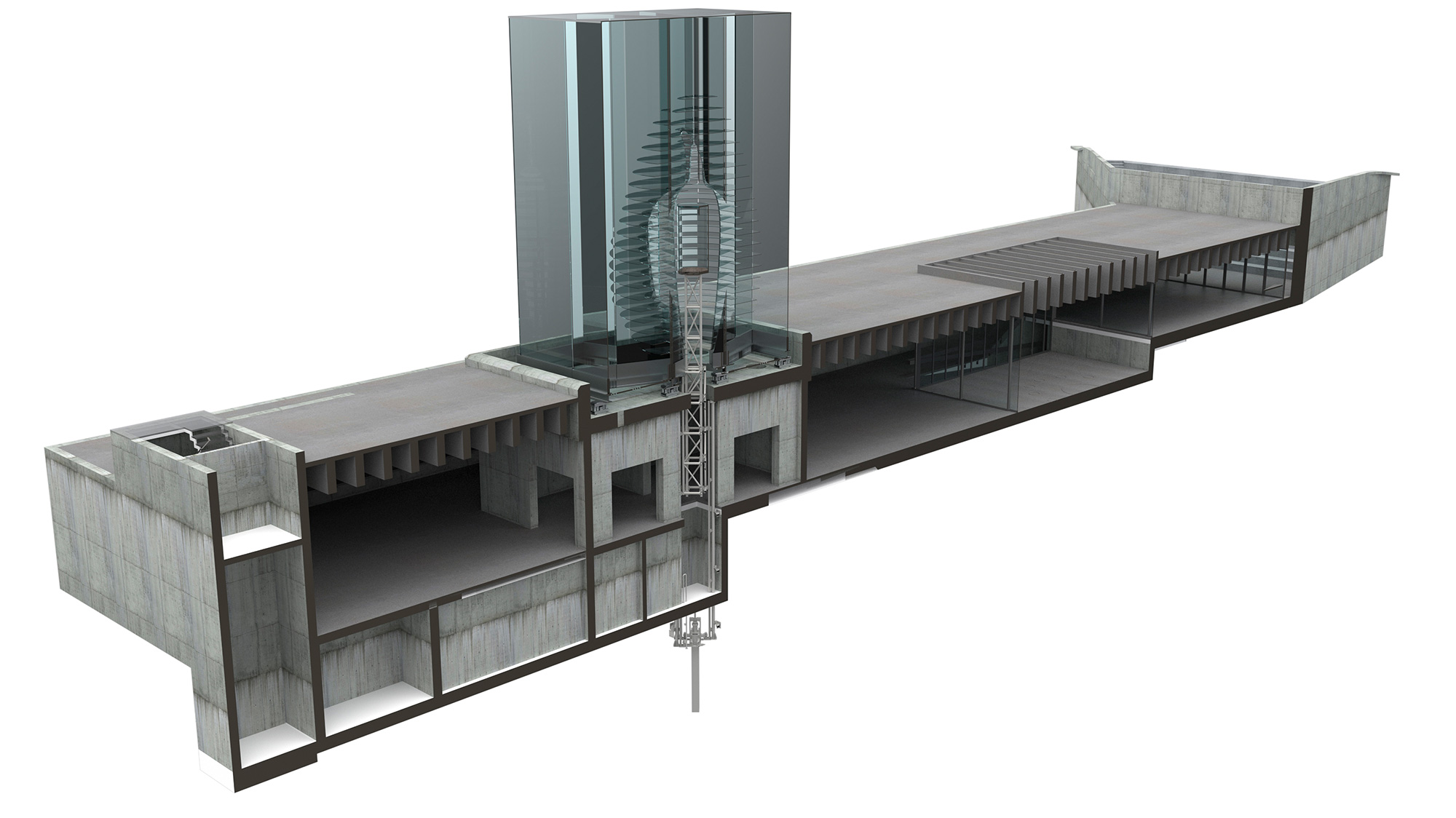 Skulpturaler Glaseingang ins Kunstmuseum Craiova-13