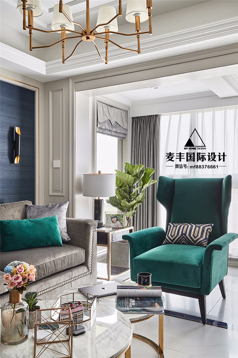 106m²轻奢后现代 阳光马德里 麦丰国际设计-12