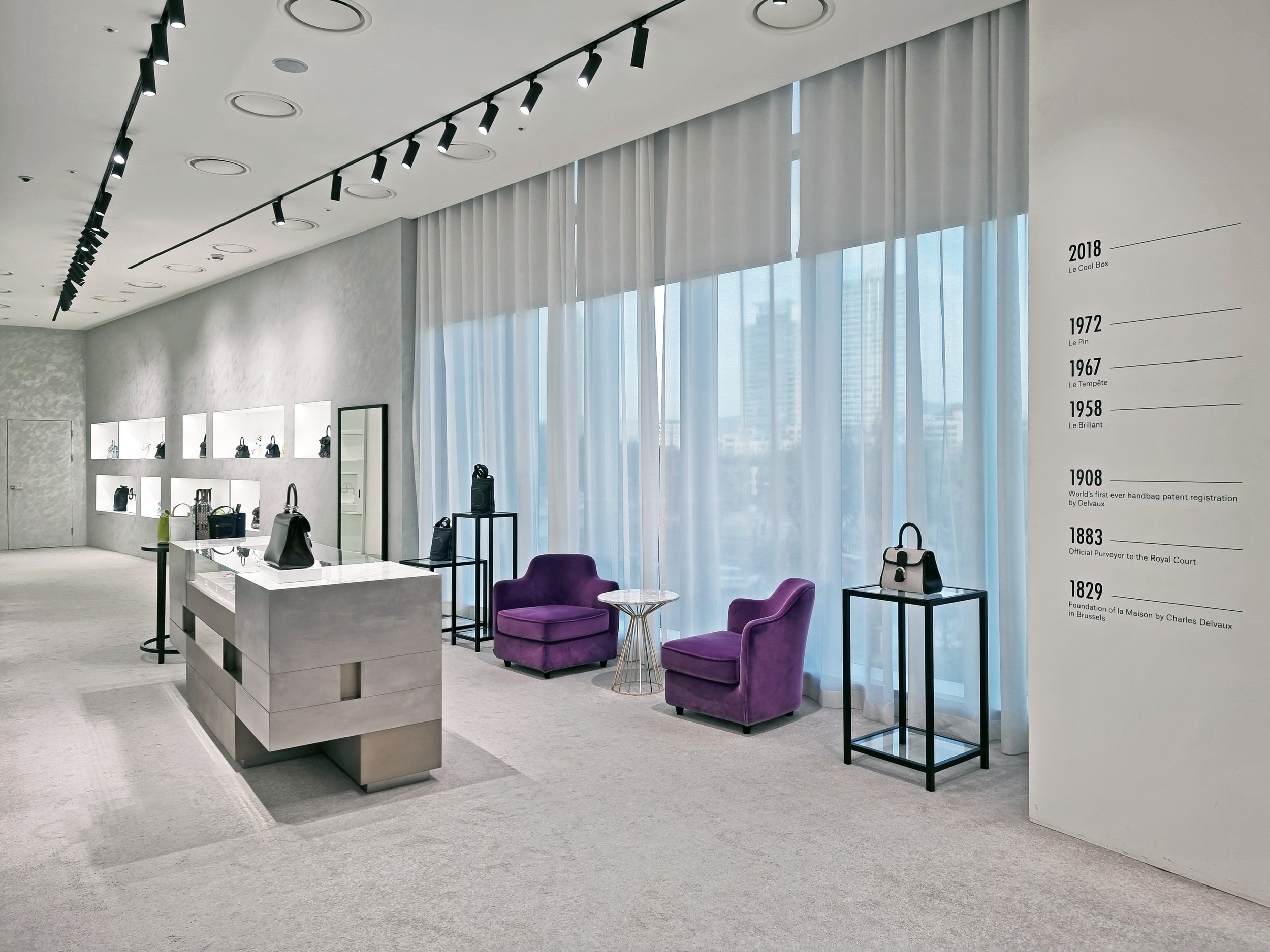 delvaux store in lotte avenuel jamsil — hjl studio-21