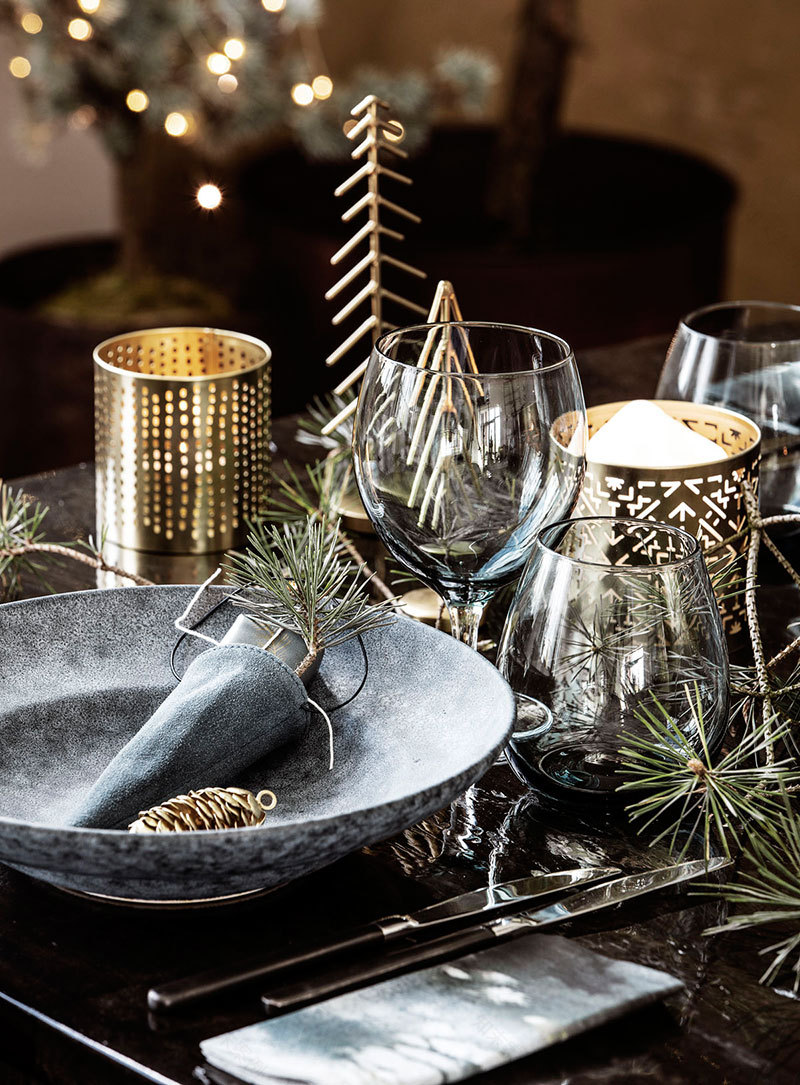 黑色圣诞装饰,尽显空间优雅-9