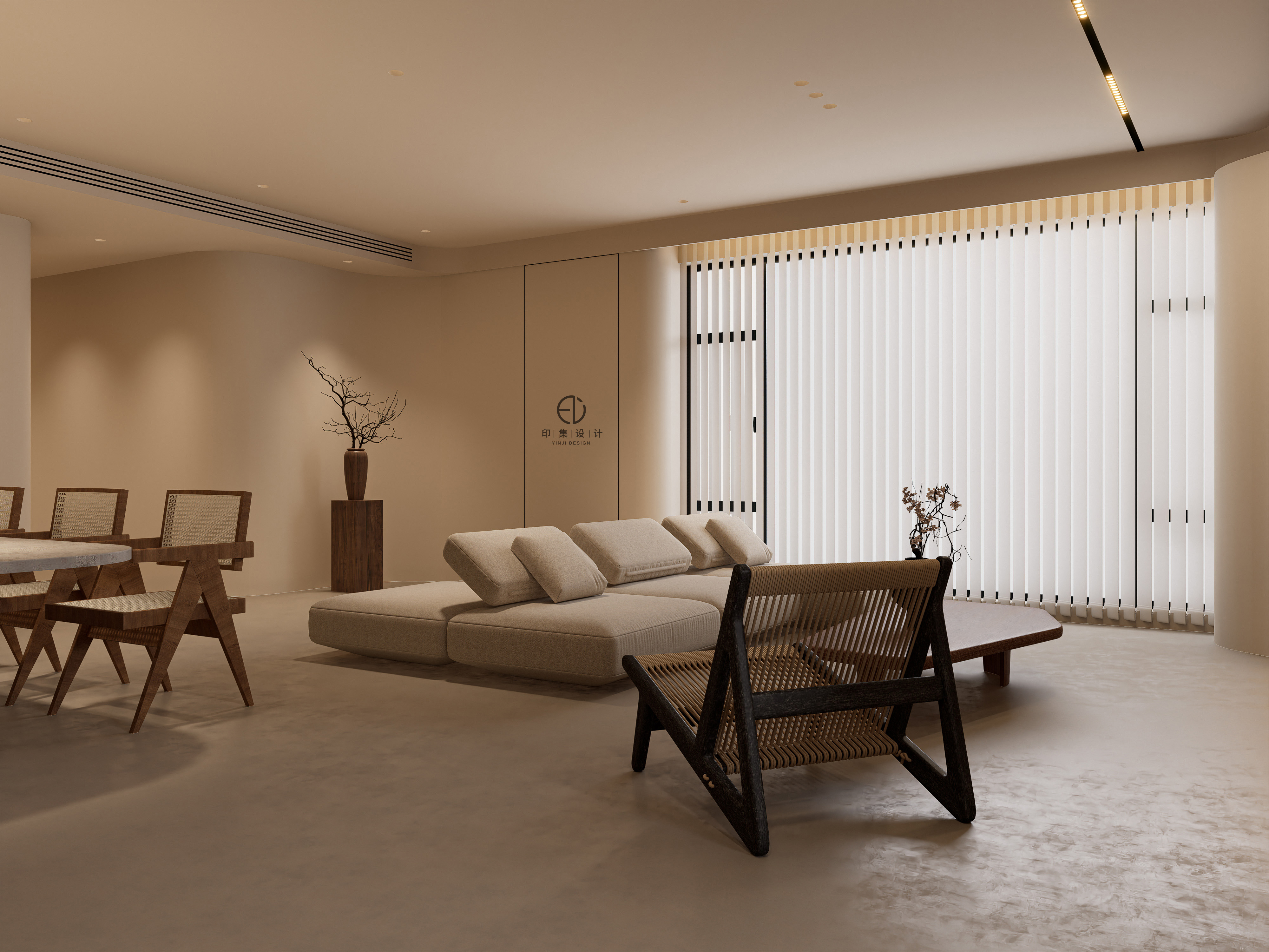 153㎡侘寂风|温和从容，岁月静好-0