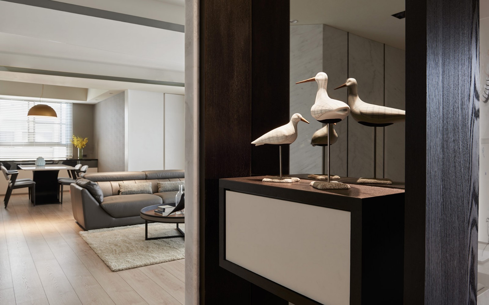 打通的不只是空间！一家 4 口的双拼198㎡日光亲子宅  大秝设计-0